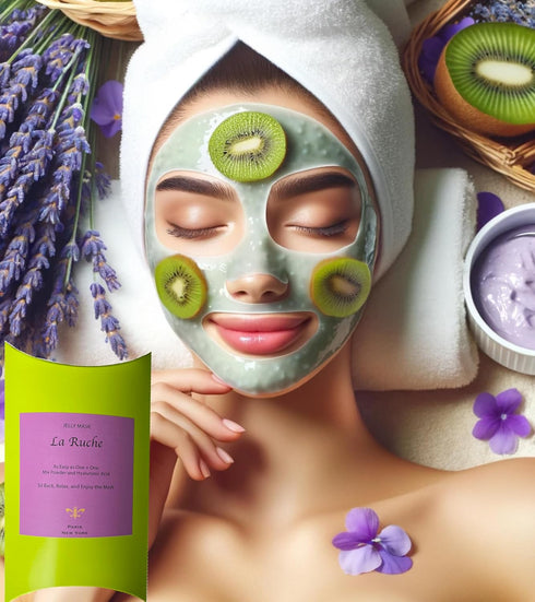 La Ruche Rose Collagen Hyaluronic Acid Assorted Facial Jelly Alginate Mask Moisturizing Hydro Jelly with Vitamin C Spa Skincare Rubber Face Mask 1...