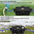 Outdoor Electrical Box Waterproof IP54-rated Outdoor Outlet Box Black Outdoor Extension Cord Cover Box (7.6 x 3.9 x3.3 inch) Wall-Hangable Waterpr...
