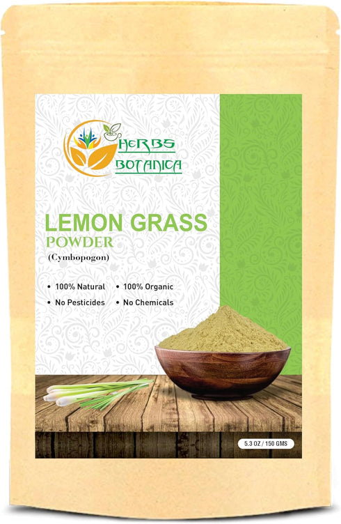 Natural Lemongrass Powder | Freshly Ground for Lemongrass Tea, Cooking & Lemongrass Paste | Perfect for Tea Bags, Lemongrass Candles, Soap, and Mo...