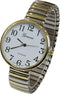 Super Large Face Easy to Read Two-Tone Stretch Band Watch...
