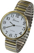 Super Large Face Easy to Read Two-Tone Stretch Band Watch...