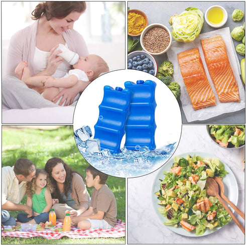 Teamoy Breastmilk Ice Pack (Pack of 2), Bottle Ice Packs for Breastmilk Storage and Breastfeeding Working Mom, Large...