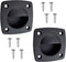 Black Nylon Flush Pull Recessed Sliding Door Handle Square Hatch Pull Handle,Yacht, Motorboat and Boat Cabin Accessories(2 Pcs)...