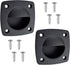 Black Nylon Flush Pull Recessed Sliding Door Handle Square Hatch Pull Handle,Yacht, Motorboat and Boat Cabin Accessories(2 Pcs)...