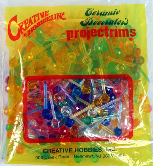 Creative Hobbies® Plastic Lites for Ceramic Christmas Trees, Small Pin Globe Light Ornaments, Multi Colors, 250 Piece Pack...