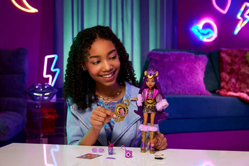 Monster High Monster Fest Doll, Clawdeen Wolf with Glam Outfit & Festival Themed Accessories like Snacks, Band Poster, Statement Bag & More...