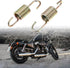 X AUTOHAUX 2pcs 6cm Length Gold Tone Plated Steel Motorcycle Brake Pedal Return Spring for Suzuki...