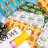 JarThenaAMCS 12 Sheets Back to School Wrapping Paper - Not Roll - Bus Apple Pencil Gift Wrap Paper Folded Flat 6 Designs DIY Craft Art Paper for F...