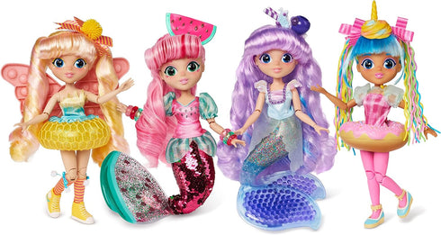 Sunny Days Entertainment Fidgie Friends Watermellow – Mermaid with Flip Sequin Tail | 10.5 Inch Fashion Doll with Fidgets | Sensory Toys for Kids...