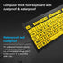 Large Print Computer Keyboard, Wired USB High Contrast Keyboard with Oversized Print Letters for Visually Impaired Low Vision Individuals (Yellow+...