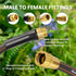 Giraffe Tools Garden Leader Hose 5/8 inch x 2.5ft, Short Water Hose Heavy Duty, Flexible, Lightweight Hybrid Hose with Bend Protection, Male to Fe...
