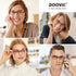 DOOViC 4 Pack Computer Reading Glasses Blue Light Blocking Anti Eyestrain Flexible Lightweight Readers for Women Men 1.25 Strength...