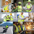 XPCARE 2-Pack Reflective Safety Vest For Women Men - High Visibility Security Vest- Pockets and Zipper Front - Neon Green Color...