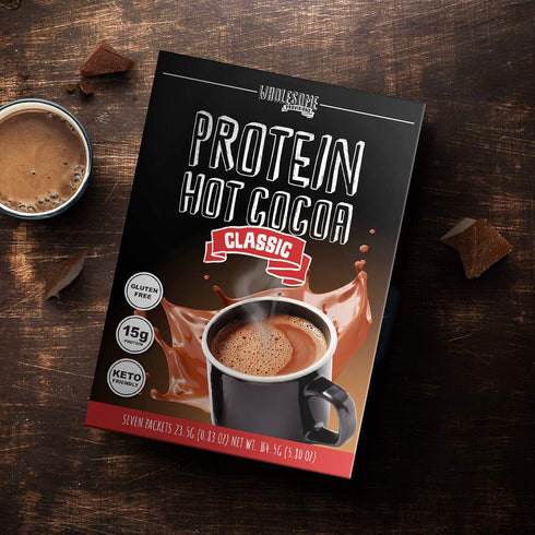 Protein Hot Chocolate, Keto Hot Chocolate Mix, Low Carb Hot Cocoa, 15g Protein, 4g Net Carbs, Low in Sugar, Instant Hot Coco, 7 Individual Macro-C...