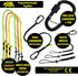 BearTOOLS Tool Lanyard with Buckle Strap – Clip Bungee Cord – Heavy Duty Screw Locking Carabiner – Fall Protection and Safety – Adjustable Loop En...