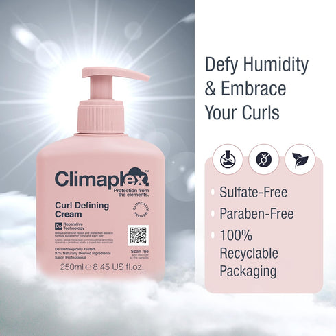 Curl Defining Cream - Volumizing Effect - Anti-Humidity Frizz Control - Protective and Restructuring Properties - Enhance Coils, Ringlets, and Mov...