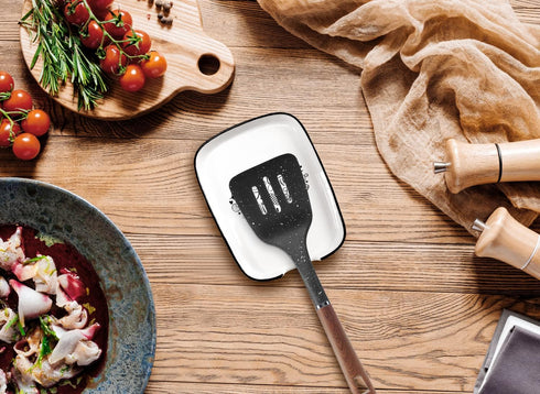 Love Ceramic Spoon Fork Rest with Love Baking Spoon Rest Featuring Cooking Heart for Bakers and Cooks Pattern Kitchenware Spoon Rest for Kitchen C...