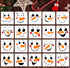 5” Christmas Snowman Face Stencils for Painting on Wood Reusable Christmas Stencil Winter Ornament Drawing Templates for Tiered Tray/Window/Shirts...
