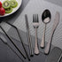 Travel Utensils Set with Case Reusable Portable Cutlery Set Stainless Steel 8pcs Including Dinner Knife Fork Spoon Chopsticks straws(Black)...