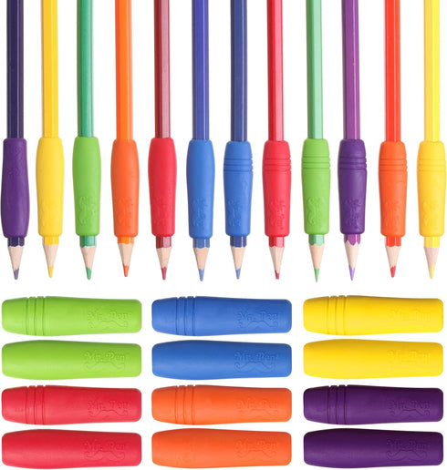 Mr. Pen- 12 Pack, Colorful, Pencil Grips, Pencil Holder for Kids, Pencil Grippers for Kids, Rubber Pen Grips for Adults with Arthritis...