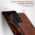 LOHASIC for Galaxy S21 Ultra Case, Premium Leather Luxury Business PU Non-Slip Grip Shockproof Bumper Full Body Protective Cover Phone Cases for S...