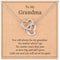 MANVEN Gifts for Grandma Necklace Interlocking Heart Necklace Birthday Gifts for Grandma from Granddaughter...