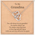 MANVEN Gifts for Grandma Necklace Interlocking Heart Necklace Birthday Gifts for Grandma from Granddaughter...