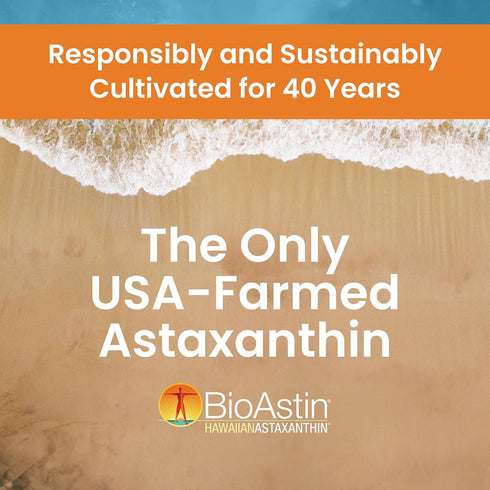 Nutrex Hawaii BioAstin Hawaiian Astaxanthin - 4mg, 60 Softgels - Farm-Direct Premium Antioxidant Supplement to Support Eye, Skin, Joint & Immune S...