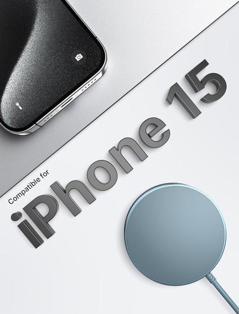 JSAUX Magnetic Wireless Charger Compatible with MagSafe Charger/iPhone 15/15 Pro/15 Plus/15 Pro Max/14/14 Pro/14 Plus/14 Pro Max/13/13 Pro/13 Pro ...