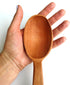 14-inch Large Wooden Spoon, Heavy Duty Big Non-Stick Cooking Spoon with a Scoop and a Strong Long Handle for Stirring, Mixing, Canning in Big Pots...
