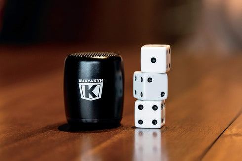 Kuryakyn 2204 Sidekix Mini Speaker: Wireless Audio Speakers with Bluetooth, Remote Shutter, Satin Black...