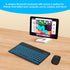 LAMA 7 Colors Backlit Universal Bluetooth Keyboard and Mouse, Ultra-Slim Rechargeable Wireless Keyboard and Mouse for iPad/iPad Mini/iPad Air iPad...