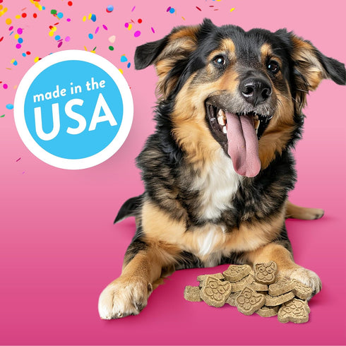 Spunky pup Birthday Bites, Crunchy Biscuit Treats, Peanut Butter, 10 oz...