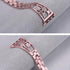 Bling Bracelets Compatible with Apple Watch Band 46mm/45mm/44mm/42mm iwatch Bands Series 10/9/8/7/6/5/4/3/2/1/SE, Women Stainless Steel Dressy Jew...
