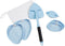 Pro Home Surface and Glass Cleaning Tool - Extendable Handle and Washable Reusable Microfiber Cloths - Clean Hard to Reach/Tight Corners/Large Mir...