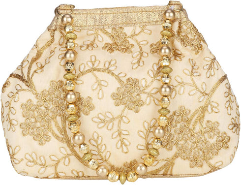 Potli Bag For Women, Gift Potli Bag For women & Jwelery Potli Bag/Potli Pouch - Golden...