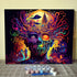Aihonmin DIY Paint by Numbers,Peculiar Sugar Skull,Canvas Oil Painting Kit for Kids & Adults,16x20 Inch Drawing Paintwork Acrylic Pigment,for Home...