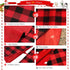 Christmas Tree Skirt Red Black Buffalo Plaid Tree Skirt Small 24 inch Cotton Linen Fabric for Fall Farmhouse Thanksgiving Xmas Holiday Check Tree ...