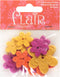 Favorite Findings Flair Felt Buttons, Brilliant Blooms, 17 Piece...