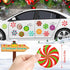 JULMELON 22 Pcs Christmas Candy Magnets Refrigerator Car Magnets Magnetic Sticker for Xmas Holiday DIY Decorations Party Favors Supplies......
