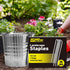 HongWay 6 Inch 25pcs Landscape Staples, 11 Gauge Galvanized Garden Stakes and U-Shaped Pins for Landscaping Fabric Weed Barrier Irrigation Tubing...
