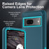 for Google Pixel 7a Case, Military Grade 3 in 1 Heavy Duty Shockproof/Drop Proof/Dust Proof Case with 2Pcs Tempered Glass Screen Protector (Blue/T...