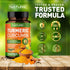 Turmeric Curcumin 1965mg with Ginger & BioPerine Black Pepper Extract - High Absorption 95% Curcuminoids for Joint & Antioxidant Support - Non-GMO...