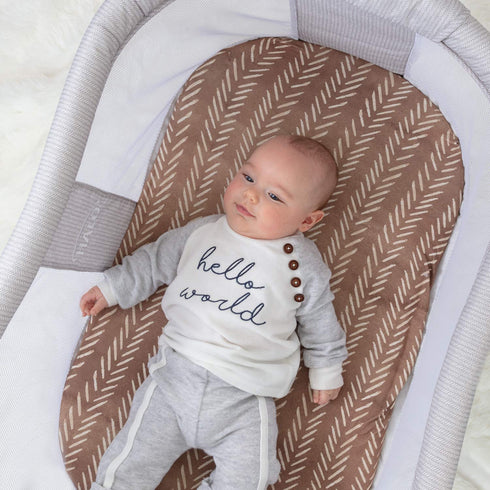 Pobibaby - 2 Pack Premium Bassinet Sheets for Standard Bassinets - Ultra-Soft Cotton Blend, Stylish Woodland Pattern, Safe and Snug for Baby (Wild...