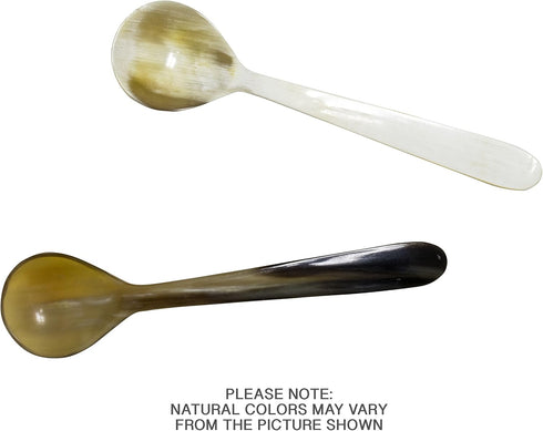 HIC Kitchen Caviar Scoop Spoon, Handcrafted Ankole Cow Horn, Responsibly Sourced, 4.25-Inches - Ideal for Serving Delicate Caviar Pearls, Perfect ...