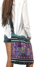 TribeAzure Elephant Hobo Shoulder Bag Cotton Sling Crossbody Handbag Boho Hippie Books Market Spacious Colorful Roomy Casual...