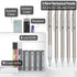 Mr. Pen- Metal Mechanical Pencil Set in Leather Case, 5 Sizes, 0.3, 0.5, 0.7, 0.9, 2mm, mechanical pencils, Sketching Pencils, Drafting Pencil, Me...