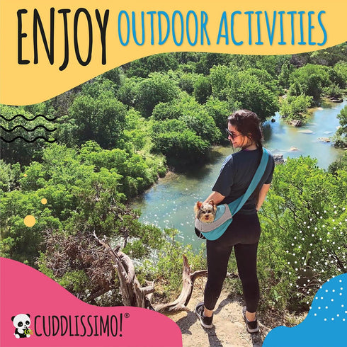 Pet Sling Carrier - Small Dog Puppy Cat Carrying Bag Purse Pouch -For Pooch Doggy Doggie Yorkie Chihuahua Baby Papoose Bjorn -Travel Front Backpac...