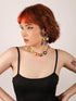 Colorful Byzantine Medieval Renaissance Bold Gold Plated Chunky Costume Statement Heart Pendant Choker Necklace Cool Jewelry Necklaces Coolest Gif...