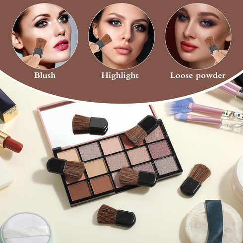 30Pcs Disposable Makeup Brushes, Small Blush Brushes Mini Cosmetic Brush Portable Powder Brush for Loose Powder Foundation Applicator Beauty Tool ...